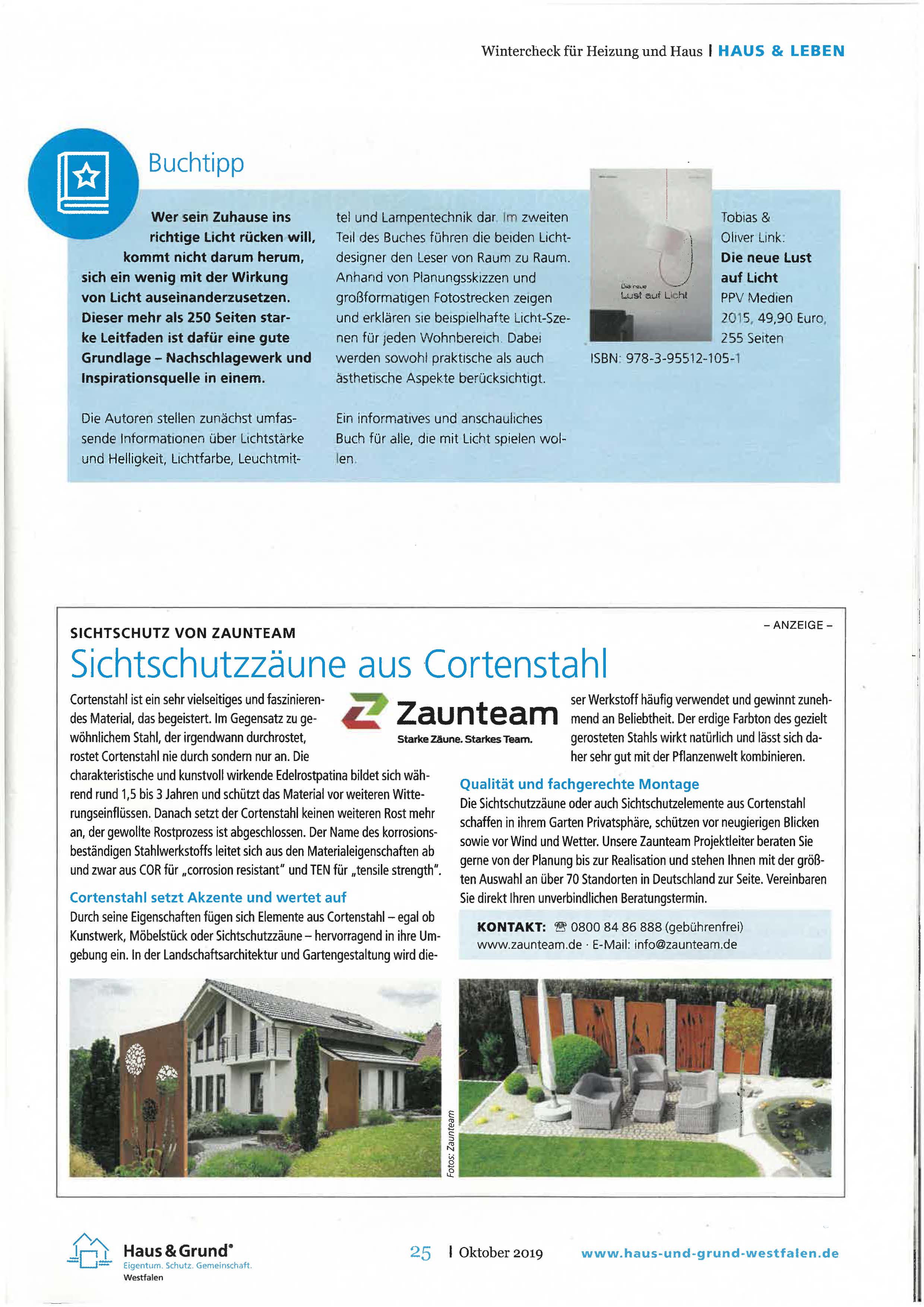 Haus und Grund Ausgabe 10 2019